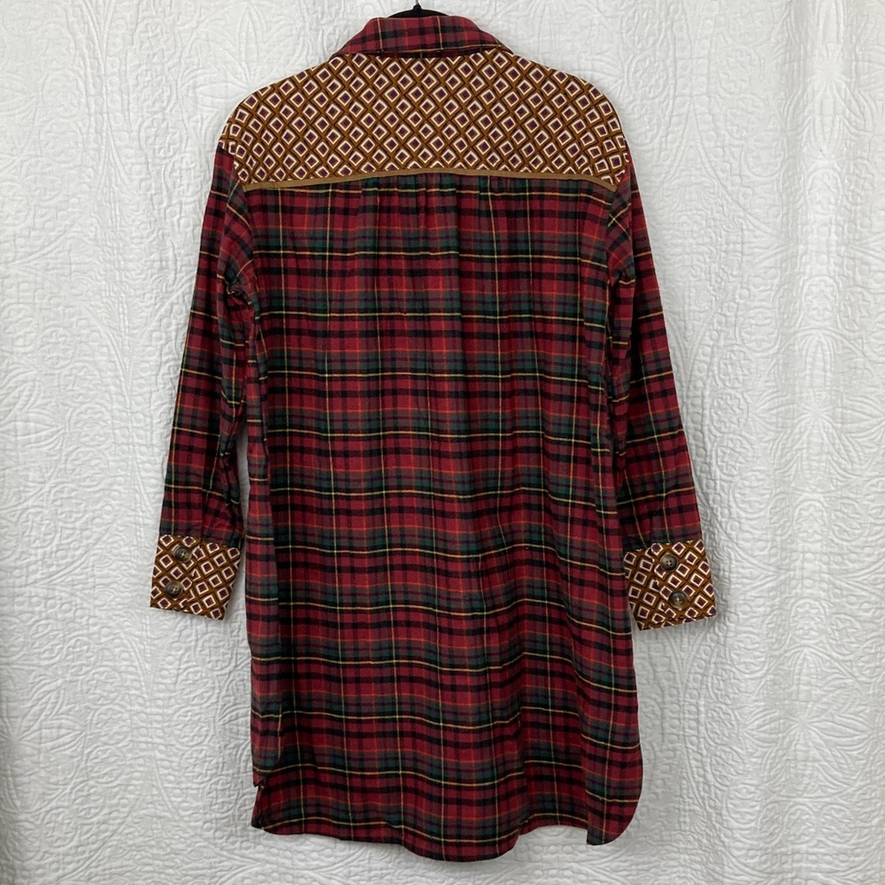 THML Geometric Patterned Multi Media Tunic Top sz… - image 2